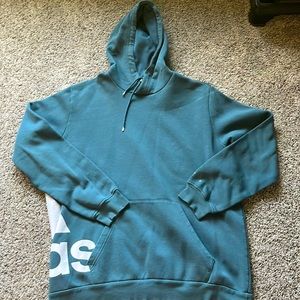 Adidas sweatshirt. More of a teal color to the sweatshirt